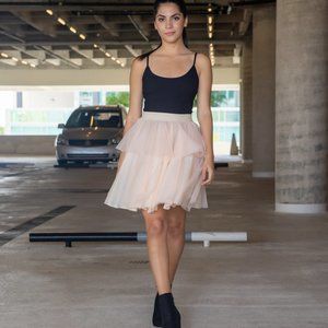 NWT Champagne Carrie Tutu tulle skirt - size Medium (fits size 8-14)